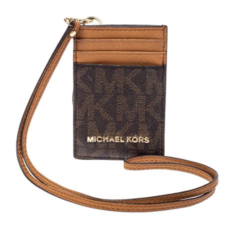 michael kors lanyard|mk id card holder.